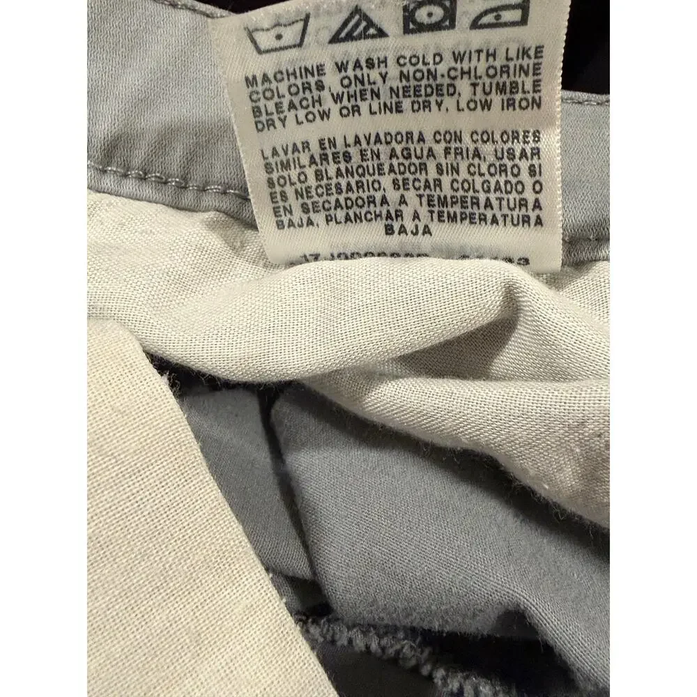 Lee All Day Women's Straight Leg Pants Grey Chino Stretch Medium Size 12 Classic - Picture 5 of 14